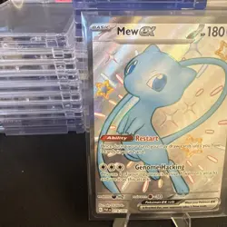 Mew Ex 216/91 Pokemon TCG S&V Paldean Fates Shiny Ultra Rare Holo NM - Image 2