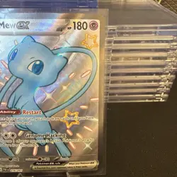 Mew Ex 216/91 Pokemon TCG S&V Paldean Fates Shiny Ultra Rare Holo NM - Image 3