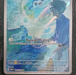 Pokemon 2023 Paradox Rift Mantyke 189/182 Illustration Rare 30 HP Basic Full Art - Image 3