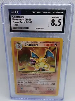 Charizard Pokemon (1999) Base Set 4/102 Holo Cgc 8.5 - Image 1