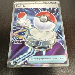 Pokemon TCG Switch 123/094 PFL Full Art Holo Rare Trainer-Item English - Image 1
