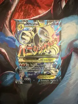 Pokemon TCG M Mewtwo ex 159/162 Breakthrough Full Art Ultra Rare Holo - Image 1