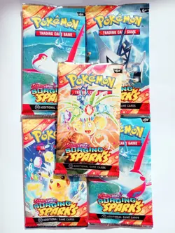 x 5 POKEMON BOOSTER PACKS SURGING SPARKS NEW/SEALED 🔥 99¢ NO RESERVE AUCTION 🔥 - Image 1