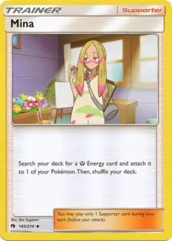 x4 Mina - 183/214 - Uncommon Pokemon SM8 Lost Thunder M/NM English - Image 1