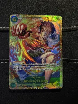 One Piece Monkey D. Luffy Card Game OP13-118, Carrying On His Will SEC - Image 1