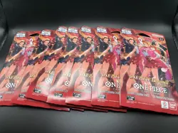One Piece Card Game EB-03 English Sleeved Booster Pack Lot of 7 Sealed OP - Image 1