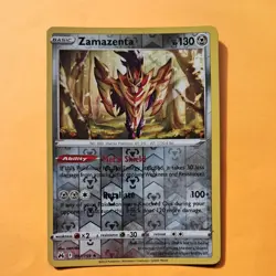 Reverse Holo ZAMAZENTA 097/159 Crown Zenith SWSH pokemon card holo rare MINT - Image 1