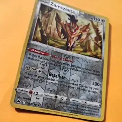 Reverse Holo ZAMAZENTA 097/159 Crown Zenith SWSH pokemon card holo rare MINT - Image 3