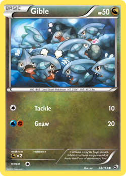 Gible 94/113 Common | Legendary Treasures | Pokemon Card - Image 1