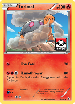 Torkoal 16/106 Uncommon | Flashfire | Pokemon Card - Image 1