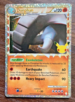 HOLO Donphan 107/123 - 2021 Pokemon Celebrations Rare Card - CLEAN NM - Image 1