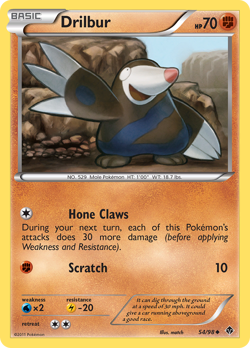 Drilbur 54/98 Uncommon | Emerging Powers | Pokemon Card - Image 1