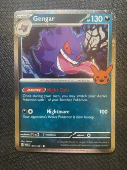 Gengar 057/091 Trick Or Trade Pokemon English Cosmo Holo 2024 - Image 1