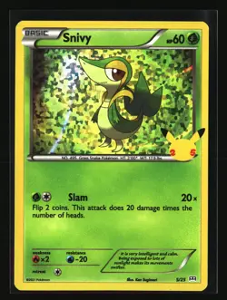 Pokemon SNIVY 5/25 Holo (2021 McDonald's 25th Anniversary Promos) NM/Near Mint - Image 1
