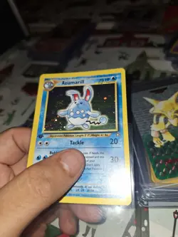 Pokemon Azumarill Neo Genesis 1st Edition Holo NM Perfect Swirl!! - Image 3