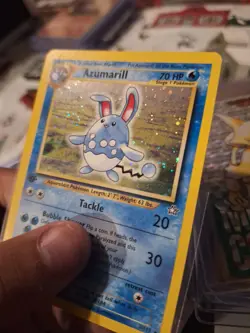 Pokemon Azumarill Neo Genesis 1st Edition Holo NM Perfect Swirl!! - Image 5