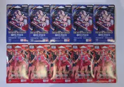 One Piece TCG Heroines Edition EB-03 Sleeved Booster Pack x5 Azure Seas Seven x5 - Image 1