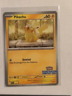 Pikachu - (Illustration Contest 2024) Promo SV: Scarlet & Violet Promo Cards 21 - Image 1