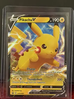 Pikachu V Sword & Shield Promo Card #SWSH061 Pokemon TCG - Image 1