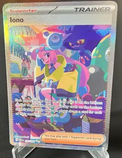 Pokemon TCG Paldean Fates Iono SIR Trainer Card 237/091 - Image 1