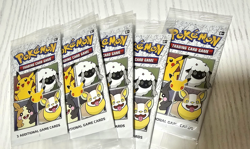 Lot of (5) Pokemon 25th Anniversary 3-Card Packs A Pikachu Holo Foil - Image 1