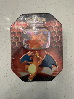 Pokemon TCG Hidden Fates Charizard GX Tin Factory Sealed Brand New - Image 1
