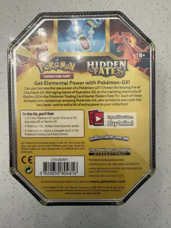 Pokemon TCG Hidden Fates Charizard GX Tin Factory Sealed Brand New - Image 2