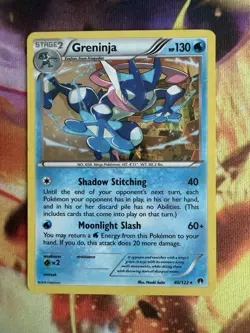 Greninja 40/122 XY - Breakpoint - Cracked Ice Holo Rare Pokemon Card - Image 1