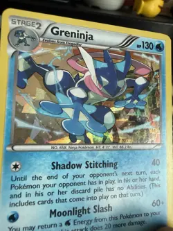 Greninja 40/122 XY - Breakpoint - Cracked Ice Holo Rare Pokemon Card - Image 3