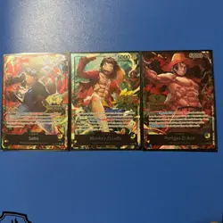 Monkey.D.Luffy, Portgas.D.Ace, & Sabo (2nd Anniversary Tournament) card set - Image 2