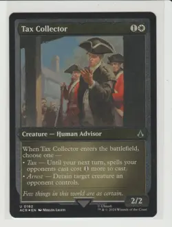 Tax Collector Foil Etched MtG Card ACR 182 Assassin's Creed - Image 1