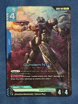 Gundam NT-1 (GD03-001) [Foil] (NM) - Gundam Card Game - Steel Requiem - Image 1