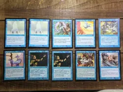 Magic the Gathering Urza's Legacy Cards 10 Lot - Blue Mana LP - Image 1