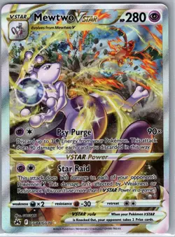 Mewtwo VSTAR GG44/GG70 Crown Zenith: Galarian Gallery - Pokemon Card - NM - Image 1