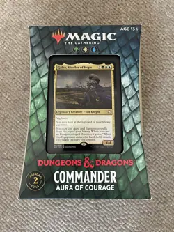 Magic MTG Adventures in the Forgotten Realms Commander Deck Aura of Courage - Image 1
