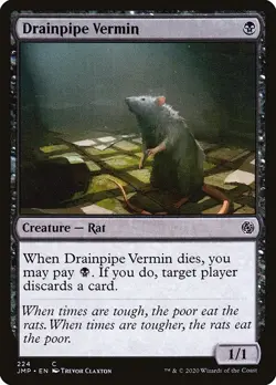 [MTG] Drainpipe Vermin (224) (JMP) LP-HP - Image 1