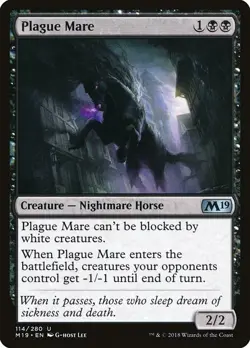 [MTG] Plague Mare (114) (M19) LP-HP - Image 1
