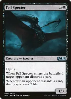 [MTG] Fell Specter (096) (M19) LP-HP - Image 1