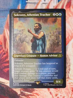 Sokrates, Athenian Teacher Foil Etched Assassin's Creed Magic MTG ACR - Image 1