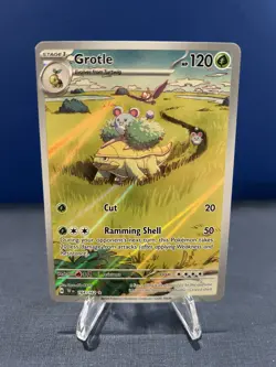 Pokemon TCG - Grotle 164/162 SV05: Temporal Forces Illustration Rare Holo - Image 1