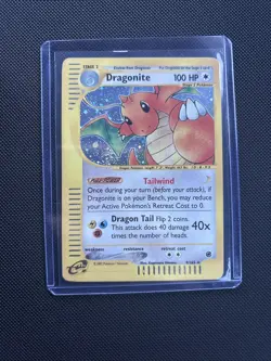 2002 Pokemon Expedition Set Dragonite Holo #9/165 NEAR MINT - Image 1