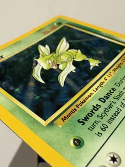 Pokemon TCG Scyther Holo Rare Jungle Card 10/64 LP Condition - Image 3