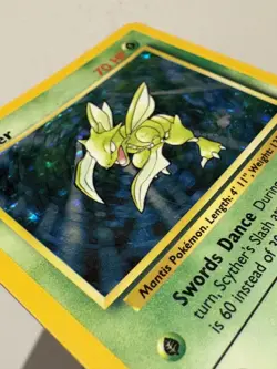 Pokemon TCG Scyther Holo Rare Jungle Card 10/64 LP Condition - Image 4