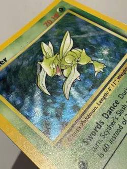 Pokemon TCG Scyther Holo Rare Jungle Card 10/64 LP Condition - Image 5