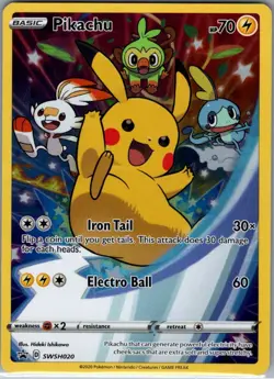 Pikachu SWSH020 SWSH: Sword & Shield Promo Cards - Pokemon Card - NM - Image 1