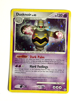 Pokemon TCG Dusknoir 2/130 Holo Bleed Error and SWIRL Diamond & Pearl - Image 1