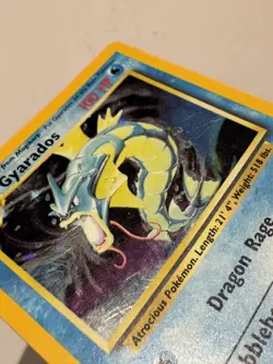 Pokemon Gyarados Base Set 6/102 Holo Rare English 1999 Wizards Card LP - Image 5