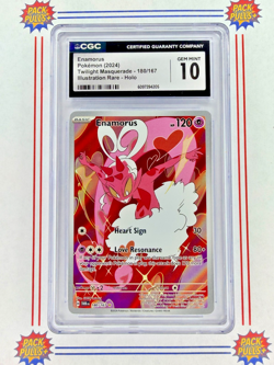 Enamorous Illustration Rare Twilight Masquerade 180/167 Pokemon CGC 10 Gem Mint - Image 1