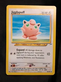 Pokemon TCG Jigglypuff 44/105 Neo Destiny 2002 NM Near Mint - Image 1