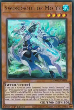 [ULTRA RARE] YuGiOh - Swordsoul of Mo Ye - NM/M - MAMA-EN034 - 1st Ed - Image 1